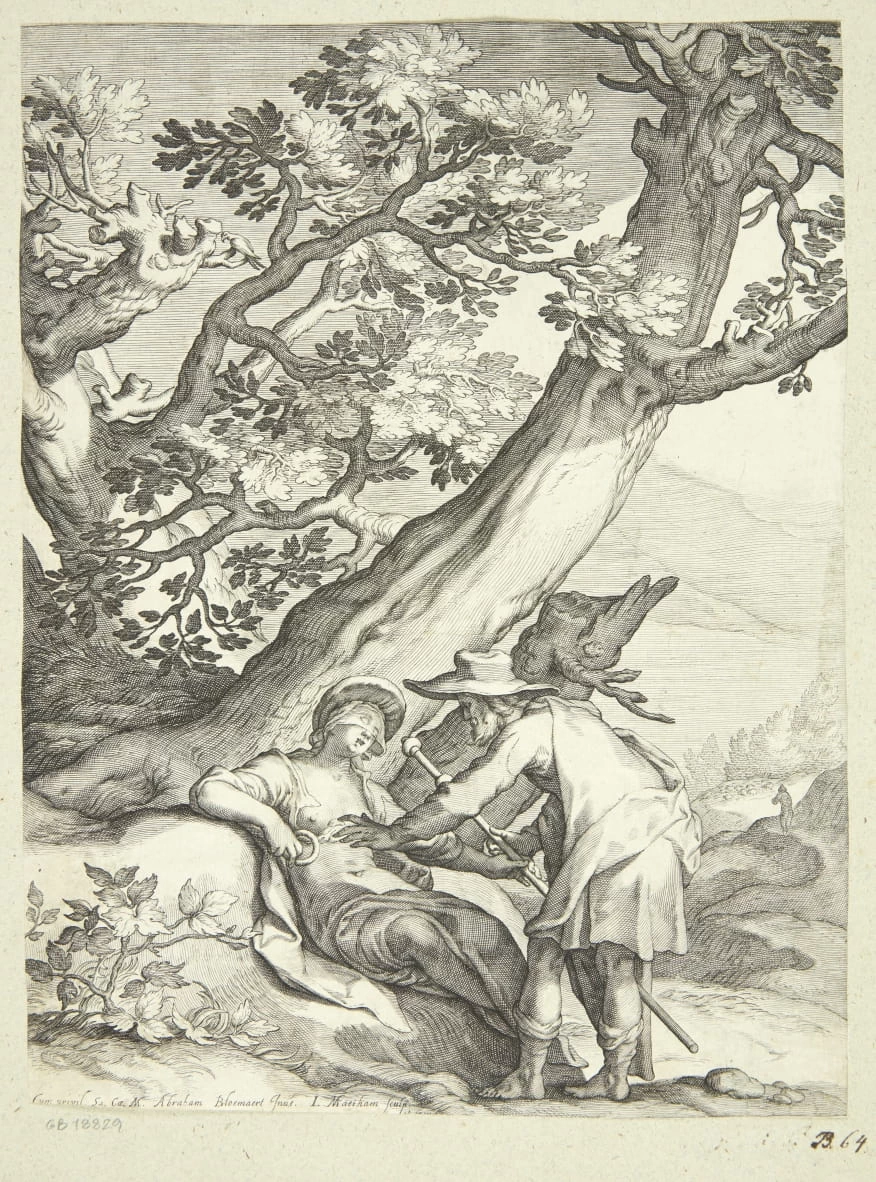 Tamar vestita da cortigiana riceve l'anello da Giuda - Statens Museum for Kunst